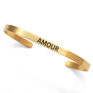 "Amour" cuff